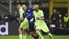 米兰0比1不敌拉齐奥，连续第二年在奥林匹克球场止步意大利杯